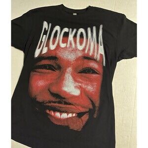 Glockoma Tour 2023 PRE Paper Empire T-Shirt LARGE Rap Dolph Hip Hop Double Sided